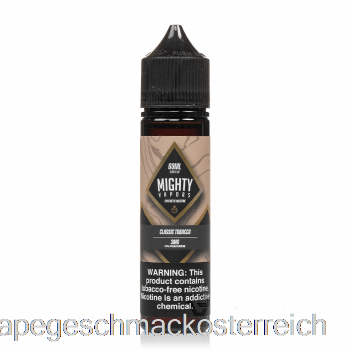 Klassischer Tabak - Mächtige Dämpfe - 60 Ml 6 Mg Vape-Geschmack